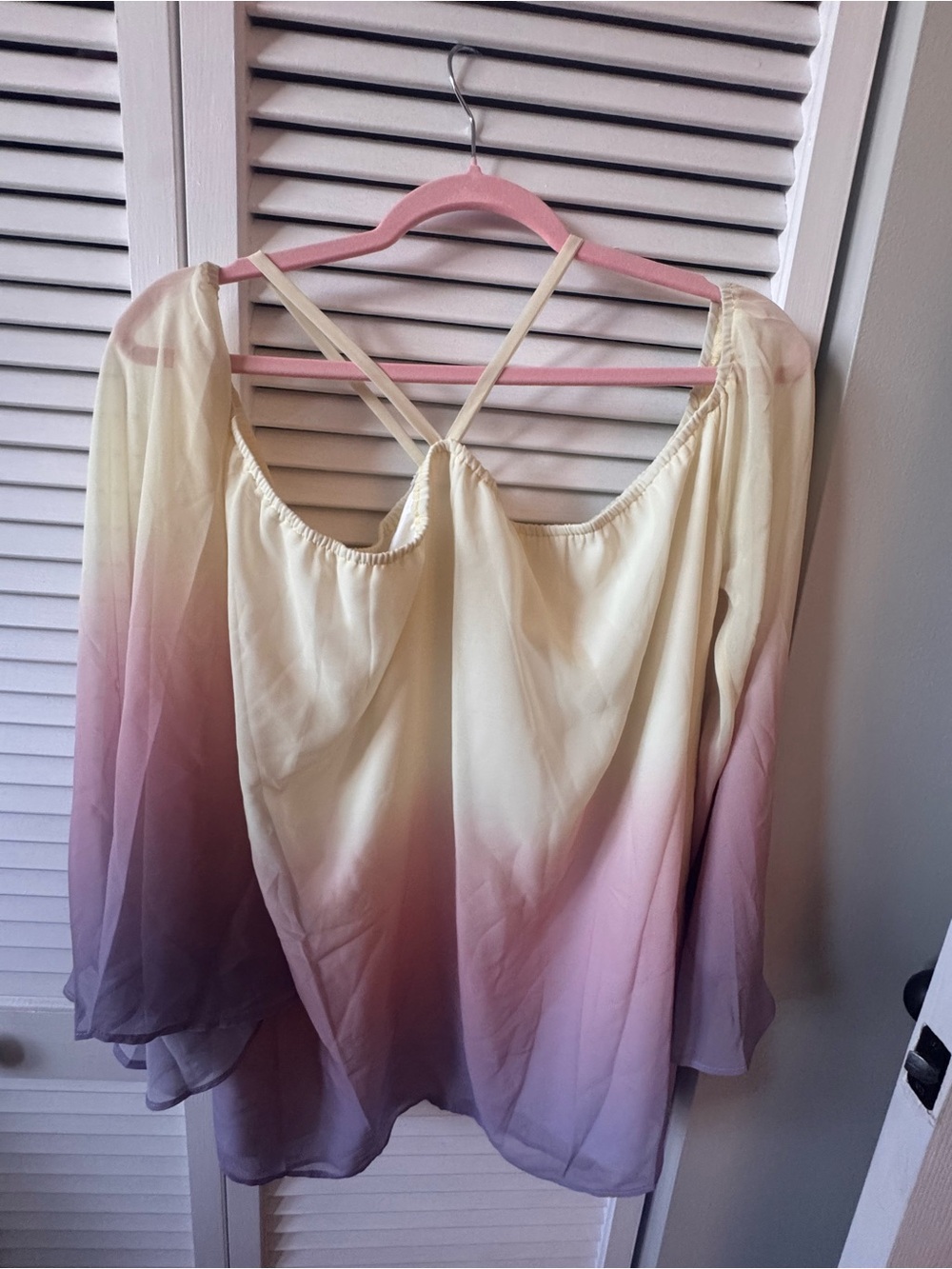 Padmé Amidala Inspired Ombré Bell Sleeve Top 3XL Star Wars Style